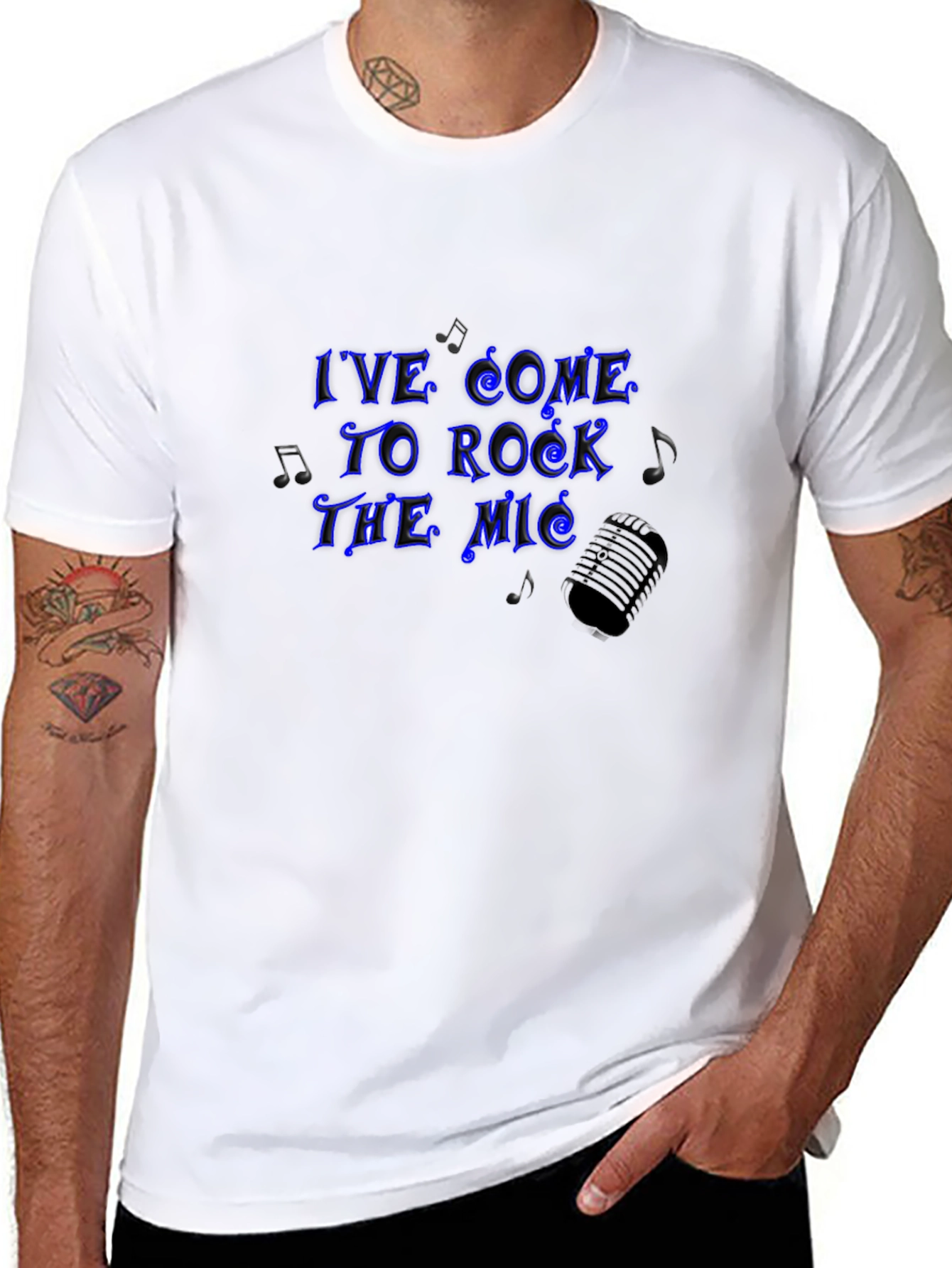 Black Rock the Mic Graphic Tee view 8