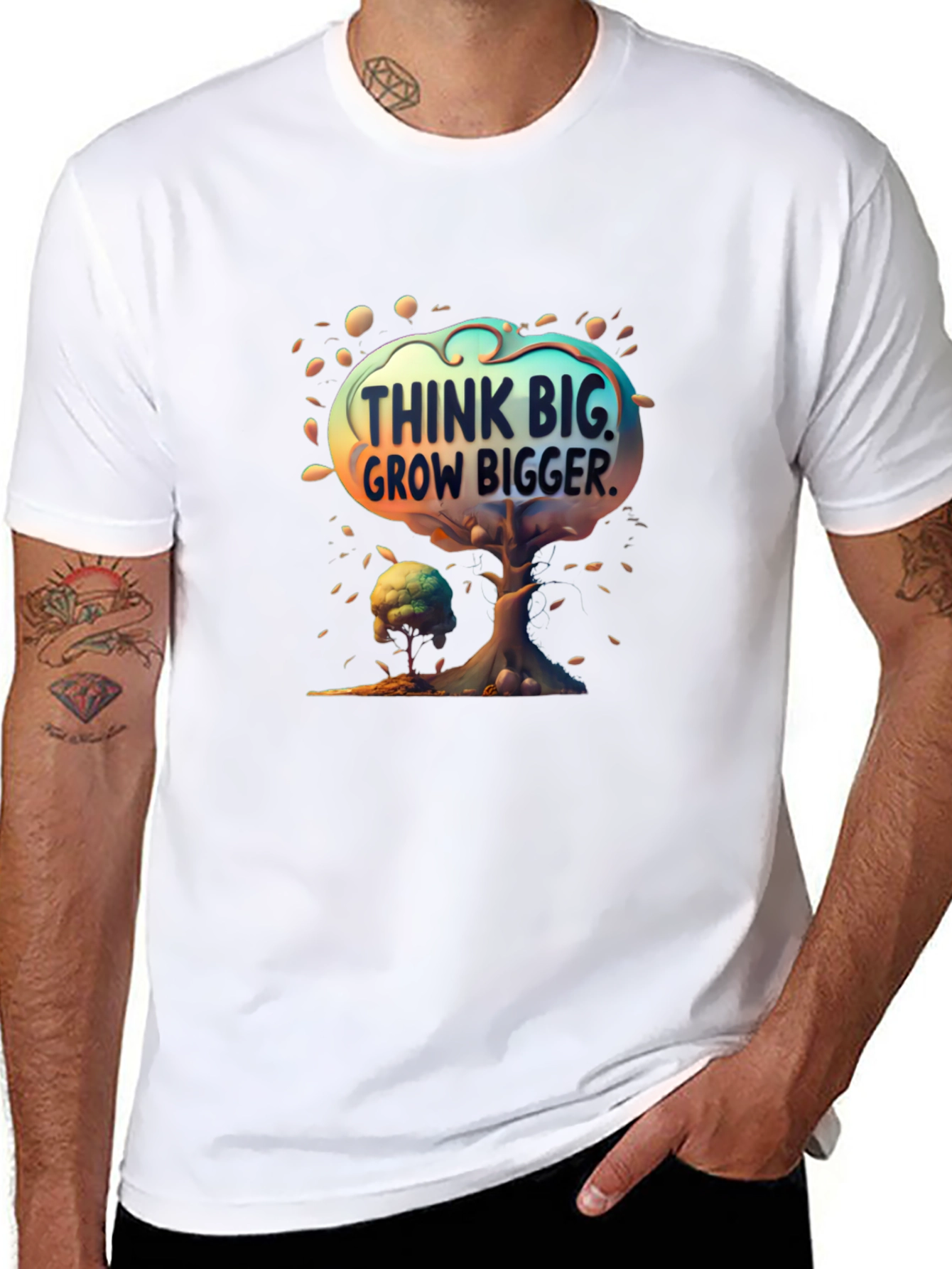 Think Big Grow Bigger Graphic Tee - 8