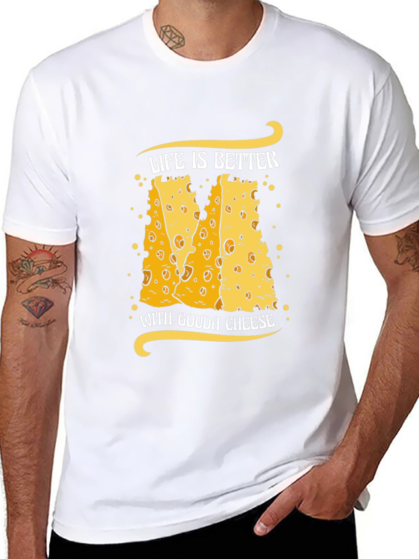 Gouda Cheese Lover T-Shirt Funny Food Tee - 8