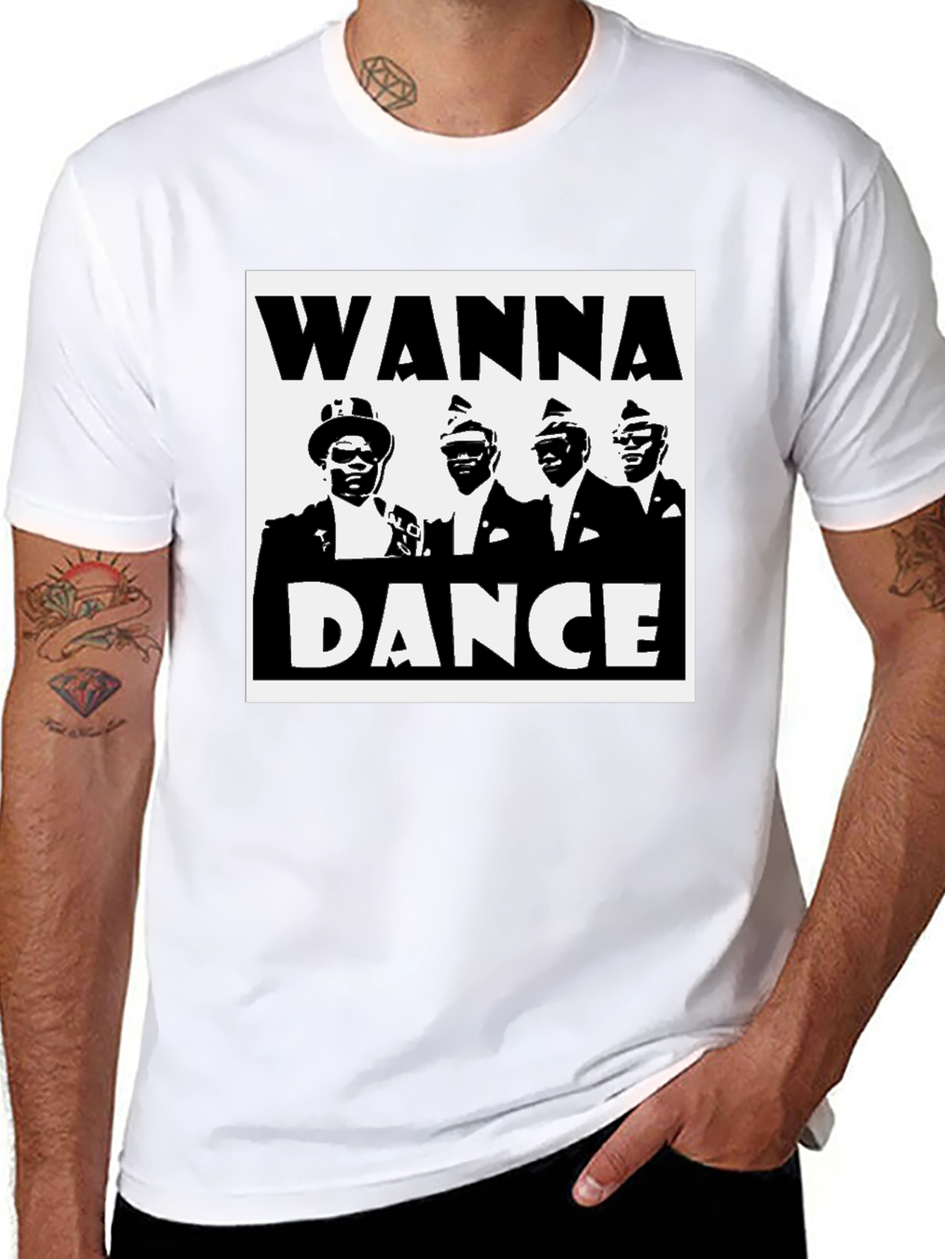 Black Wanna Dance T-Shirt - Ghana Dancing Pallbearers view 8