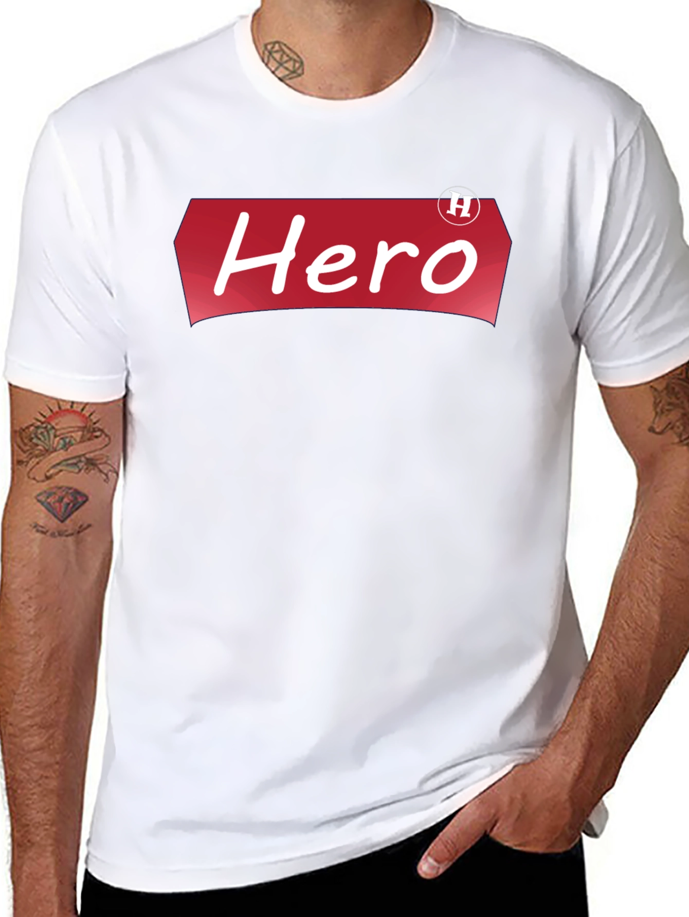 Black Hero Graphic T-Shirt - Stylish & Comfortable view 8