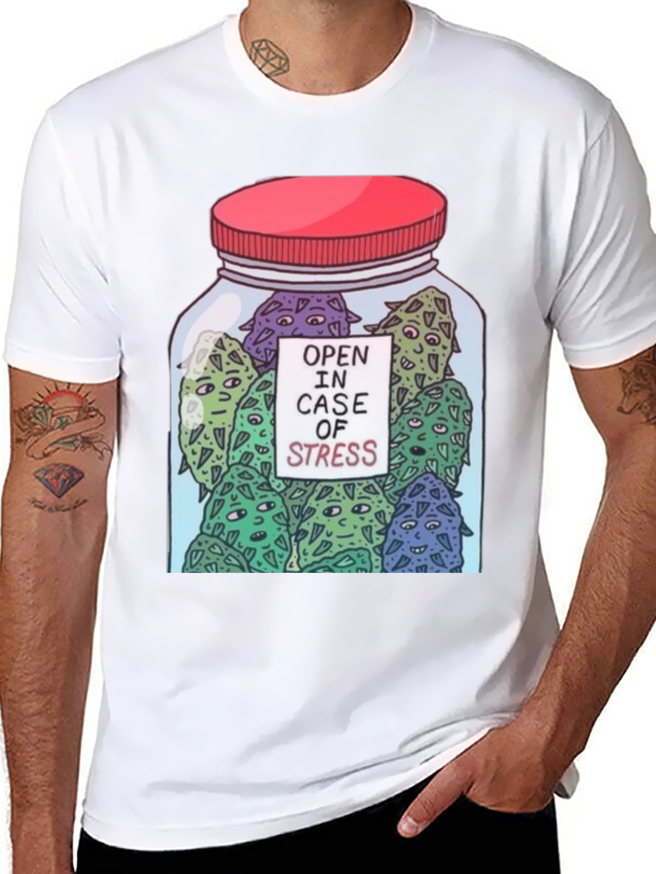 Open In Case Of Stress Graphic T-Shirt - 8
