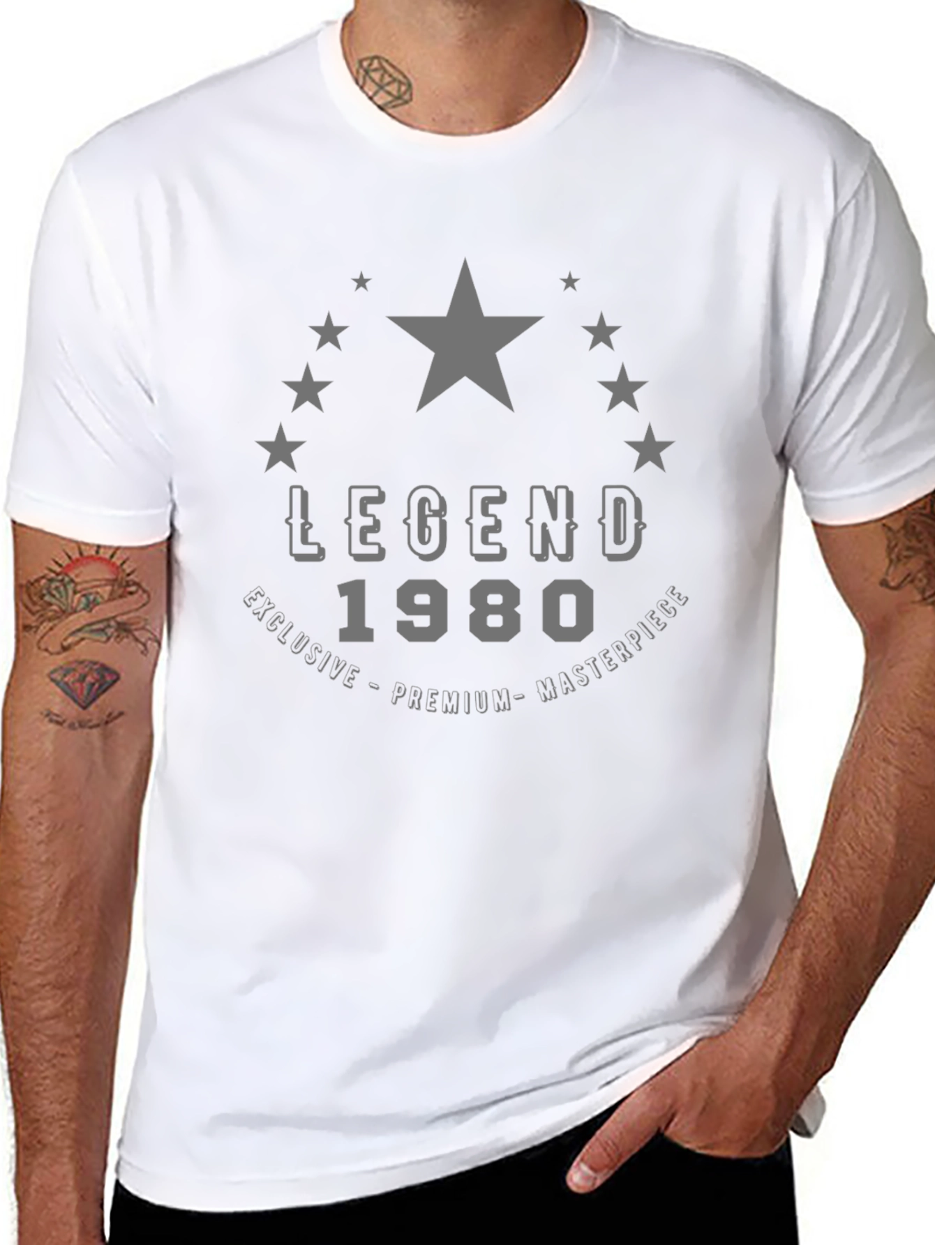 Black Legend 1980 Graphic Tee - Exclusive Premium Masterpiece view 8