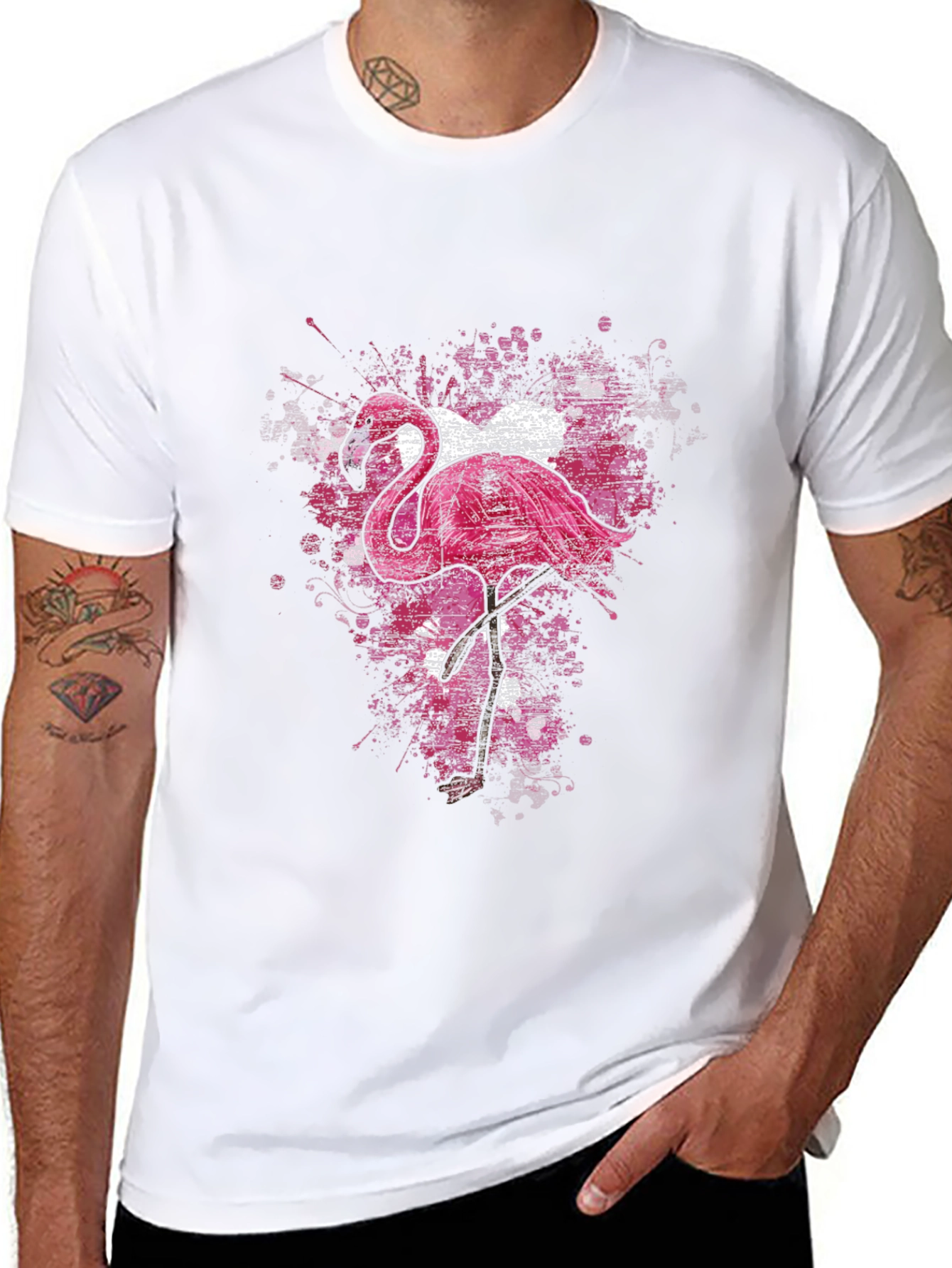 Black Flamingo Graphic T-Shirt view 8
