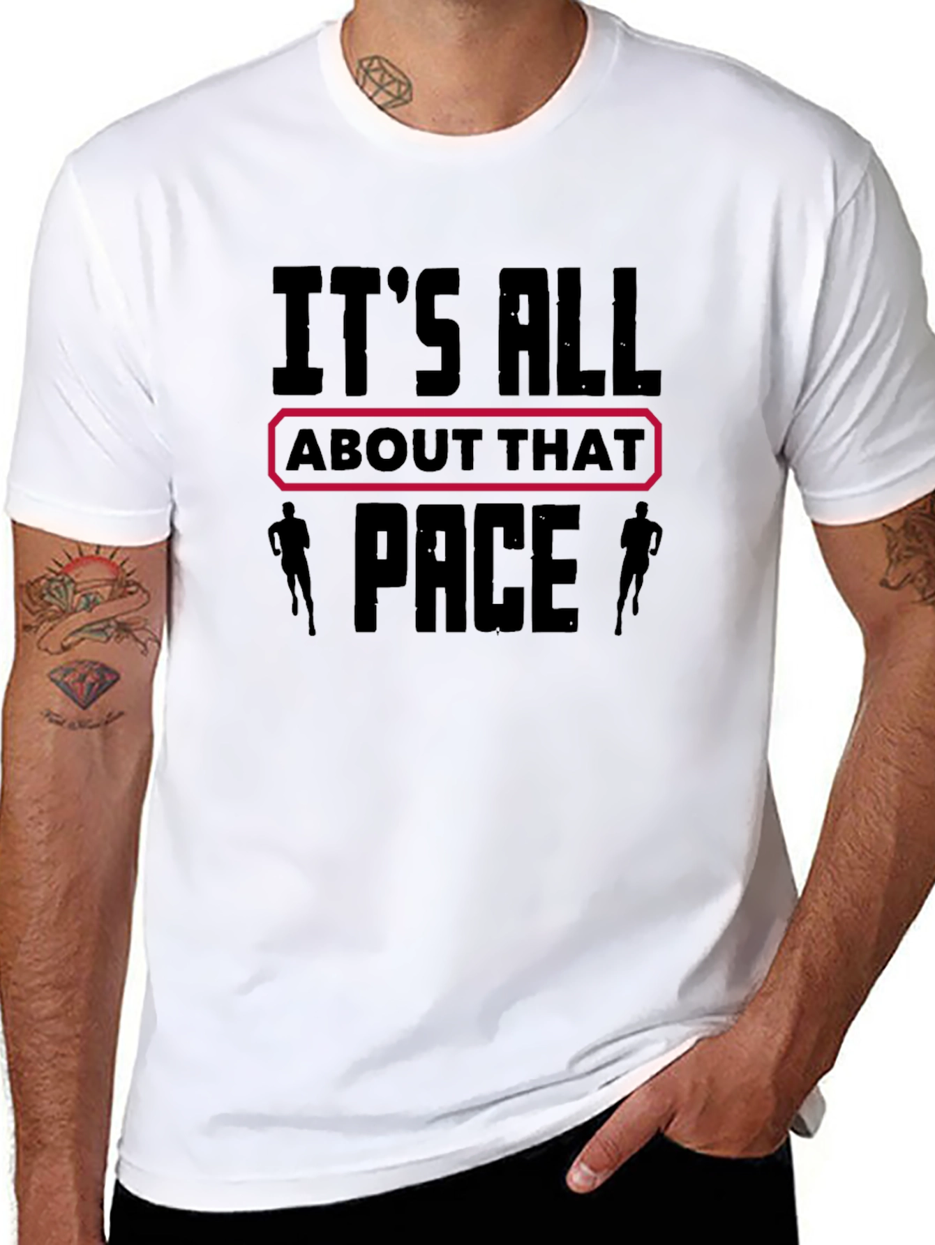 Black It's All About That Pace T-Shirt view 8