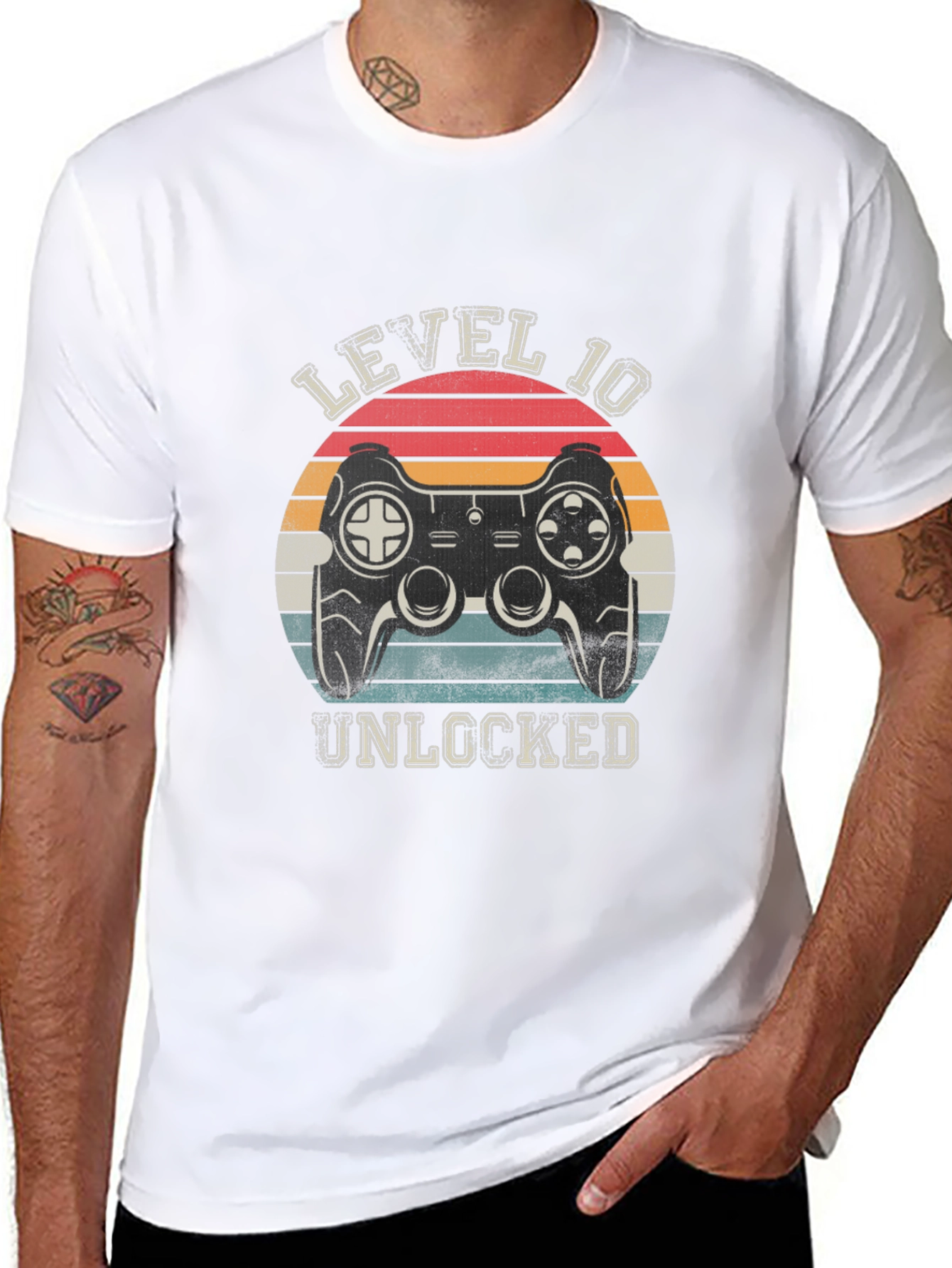 Black Level 10 Unlocked Gamer T-Shirt view 8