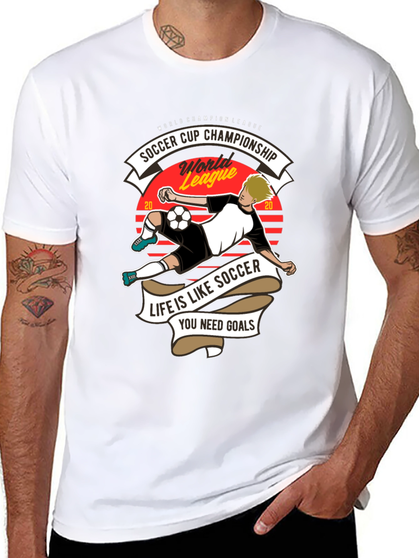Soccer Cup Champion T-Shirt - "Life is Like Soccer" - 8