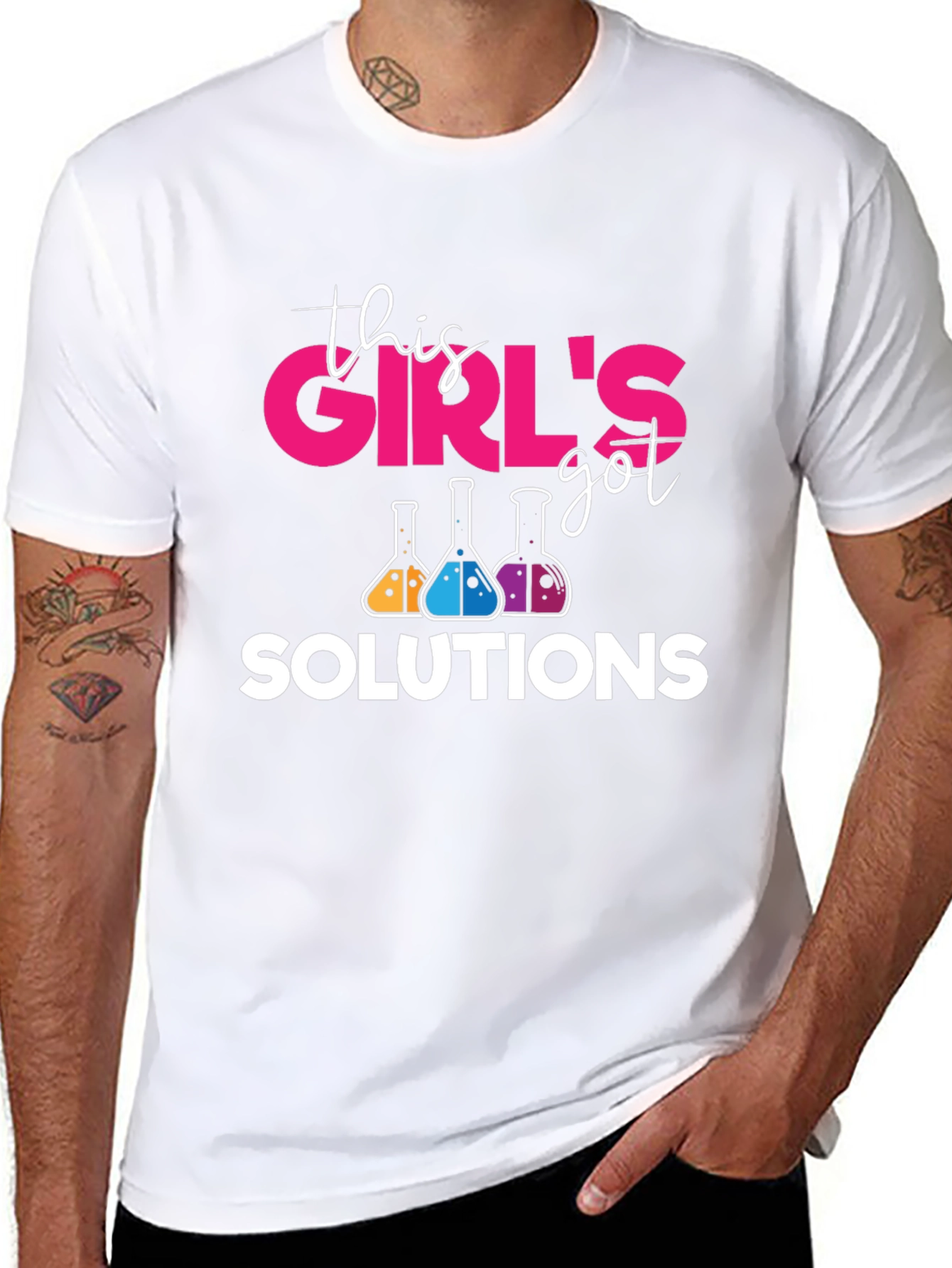 Black Girl's Got Solutions Science T-Shirt view 8