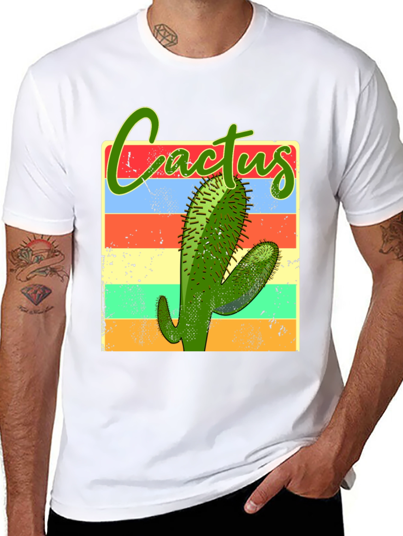 Black Cactus Graphic Tee - Desert Vibes! view 8