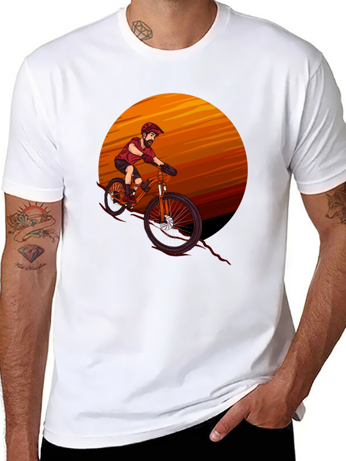 Black Mountain Bike Graphic Tee - Adventure Ready view 8