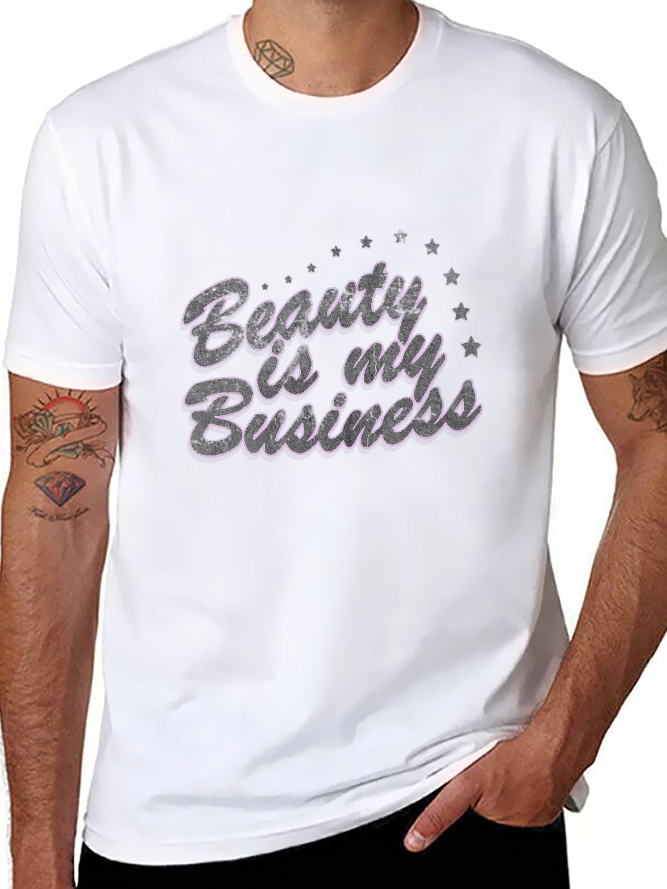 Black Beauty is My Business Black Graphic Tee view 8
