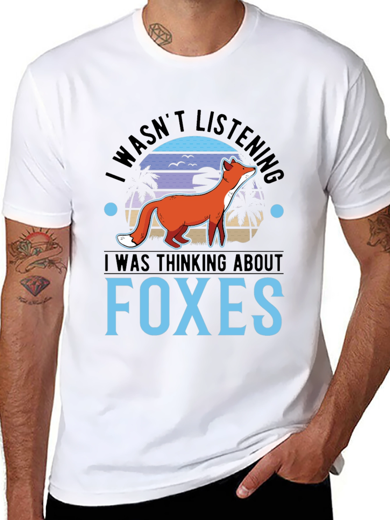 Black Foxes Graphic T-Shirt - I Wasn't Listening view 8