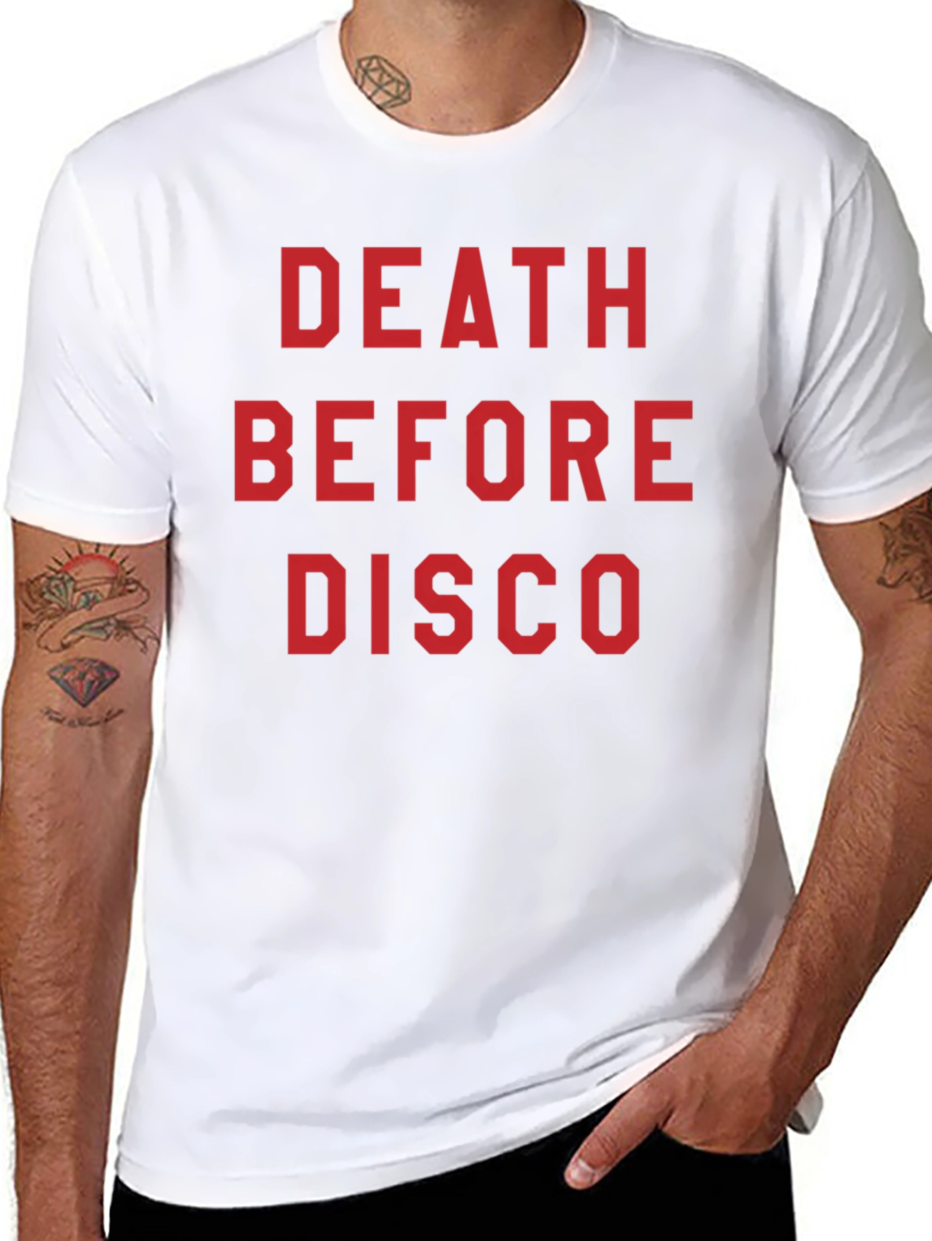 Black Death Before Disco Graphic T-Shirt view 8