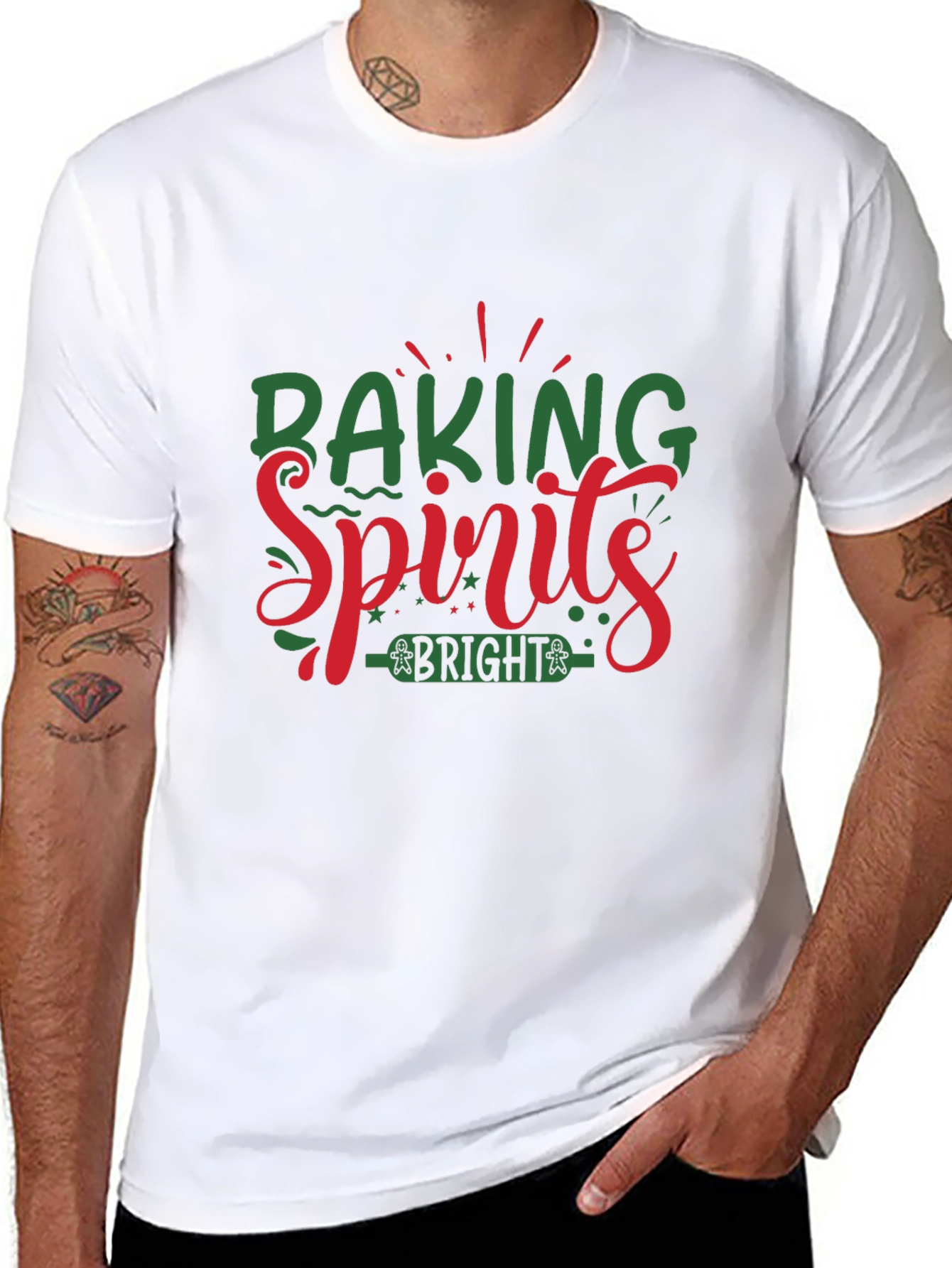 Baking Spirits Bright Holiday T-Shirt - 8