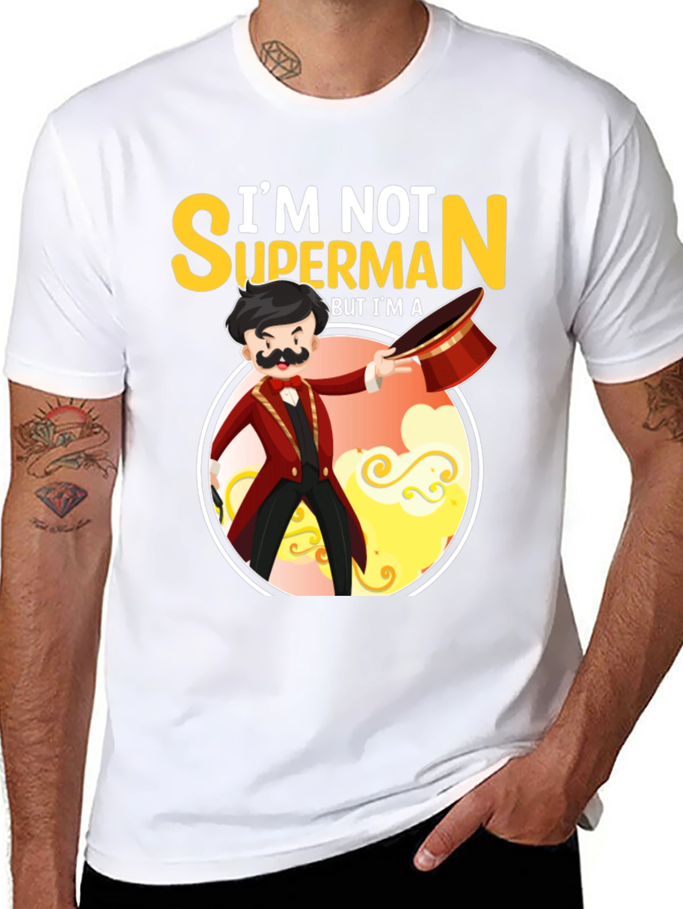 Black Magician T-Shirt - "I'm Not Superman" view 8