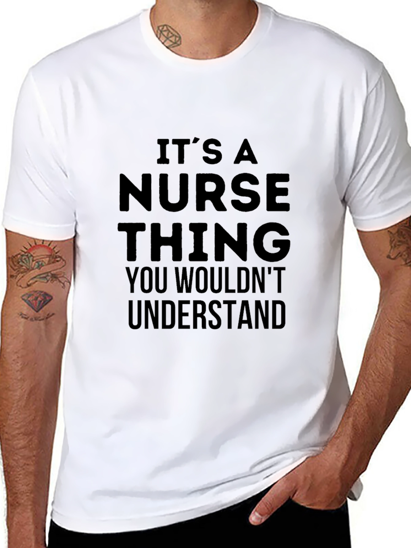 Black It's A Nurse Thing T-Shirt - Unisex view 8