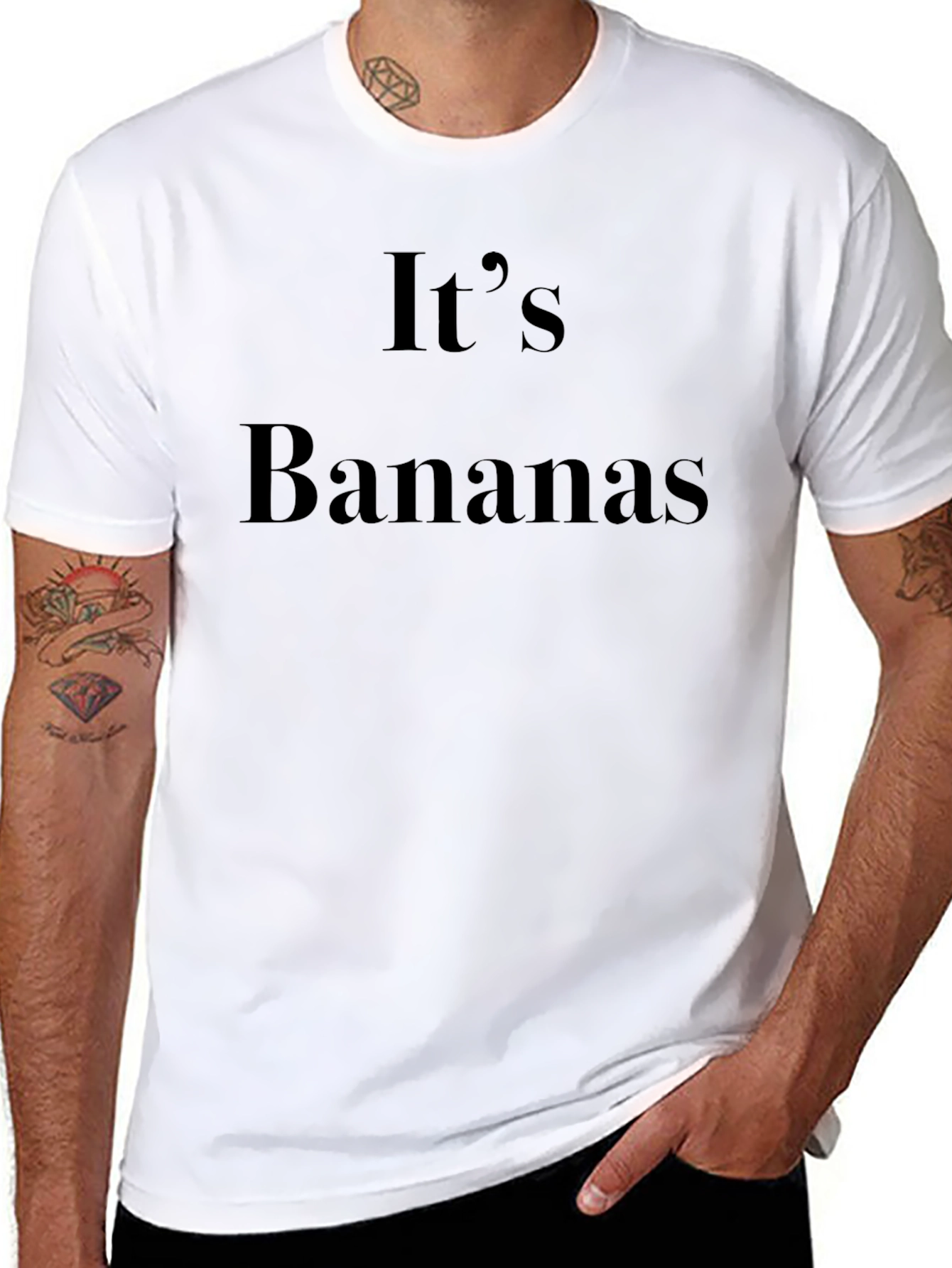 Black It's Bananas Graphic Tee - Black view 8