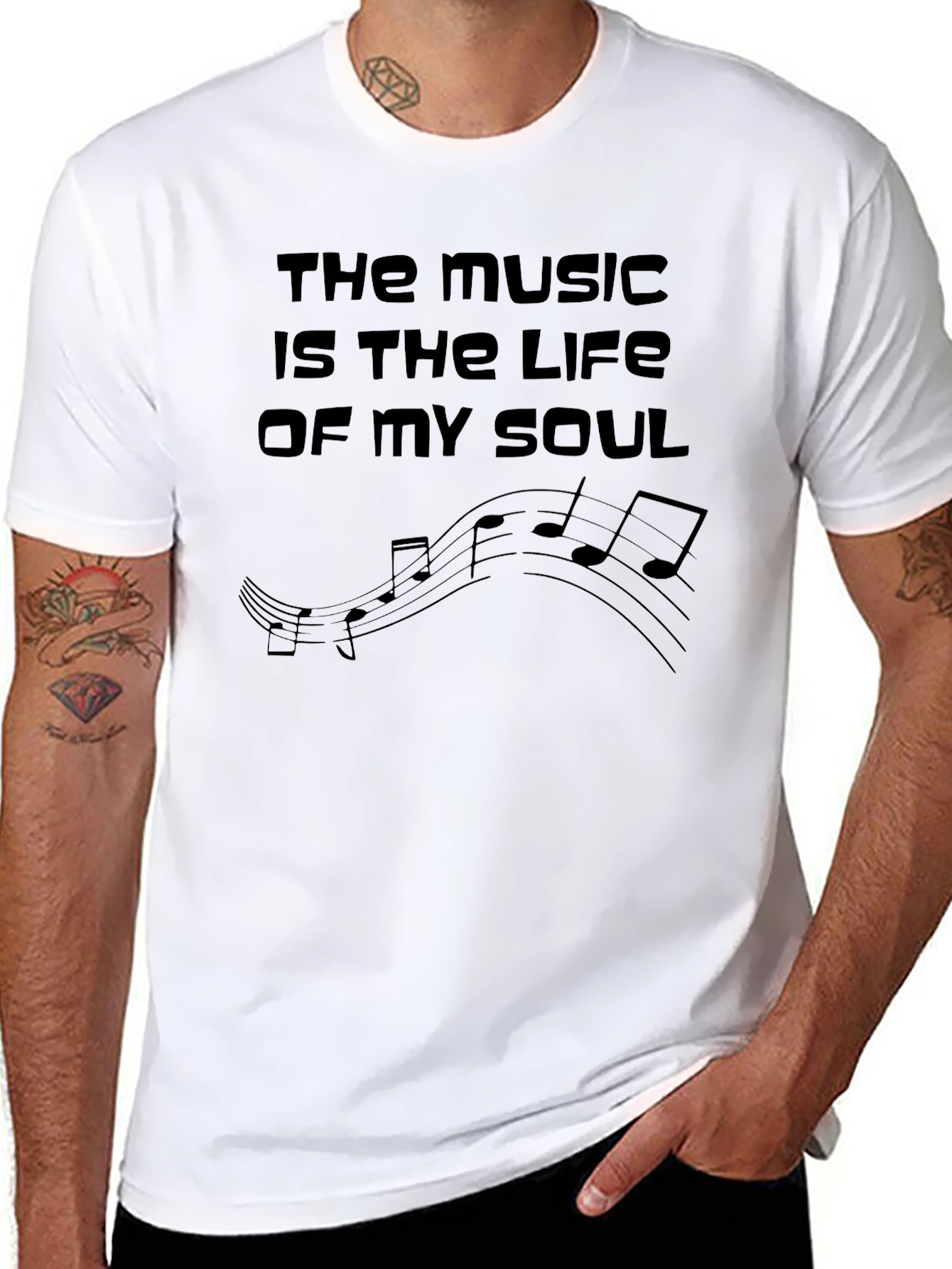Black Music is the Life of My Soul Graphic Tee view 8