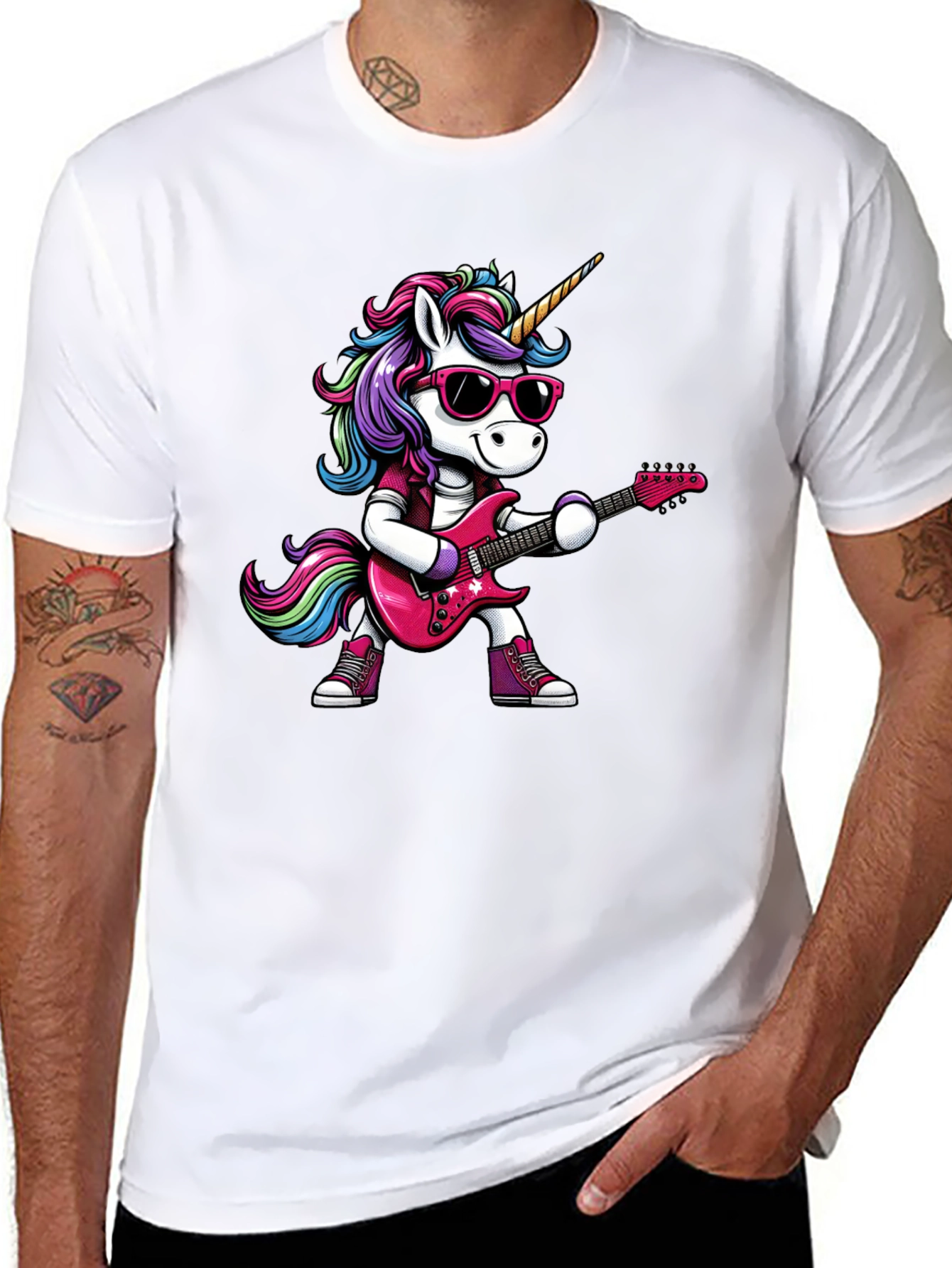 Black Unicorn Rocker T-Shirt view 8