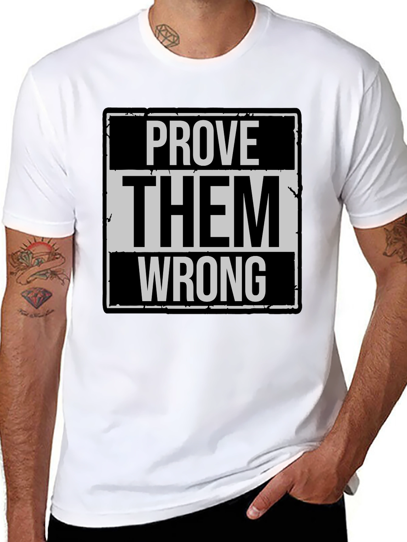 Black Prove Them Wrong Graphic T-Shirt view 8