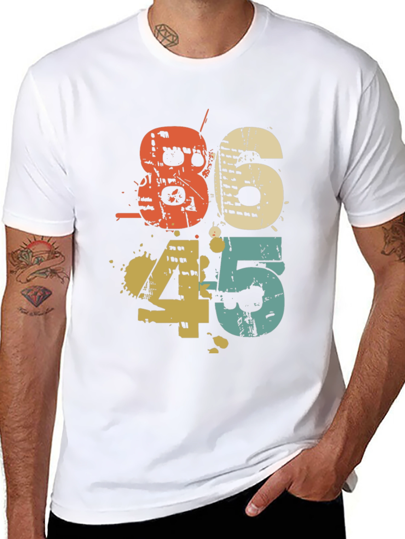 8645 Graphic Tee - Retro Style - 8