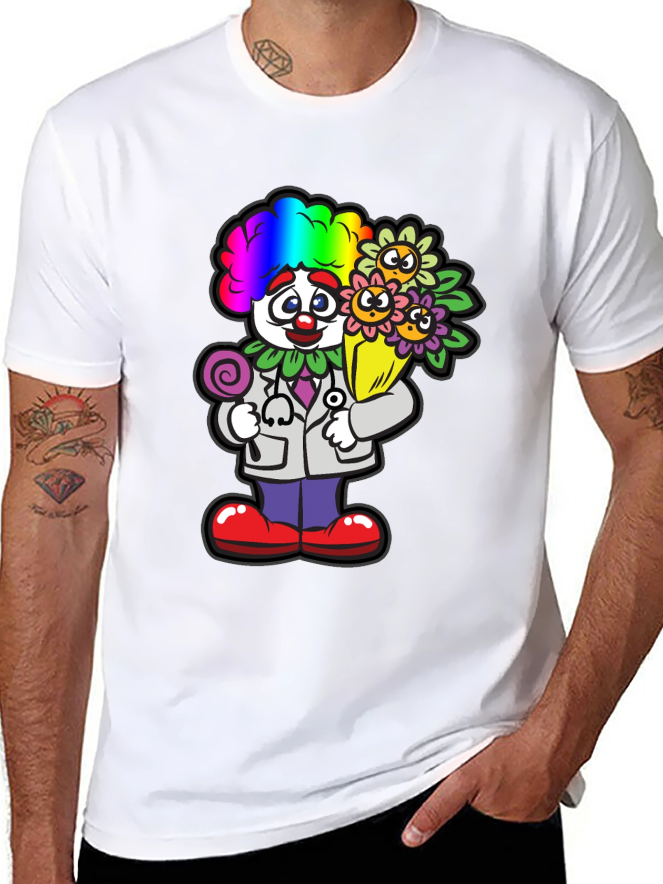 Black Clown Doctor T-Shirt view 8