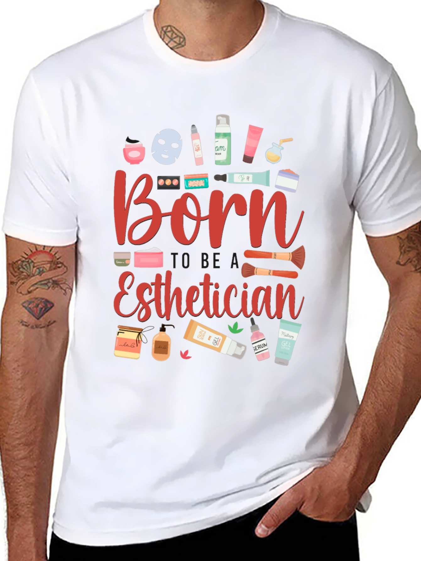 Born Esthetician Graphic T-Shirt - 8