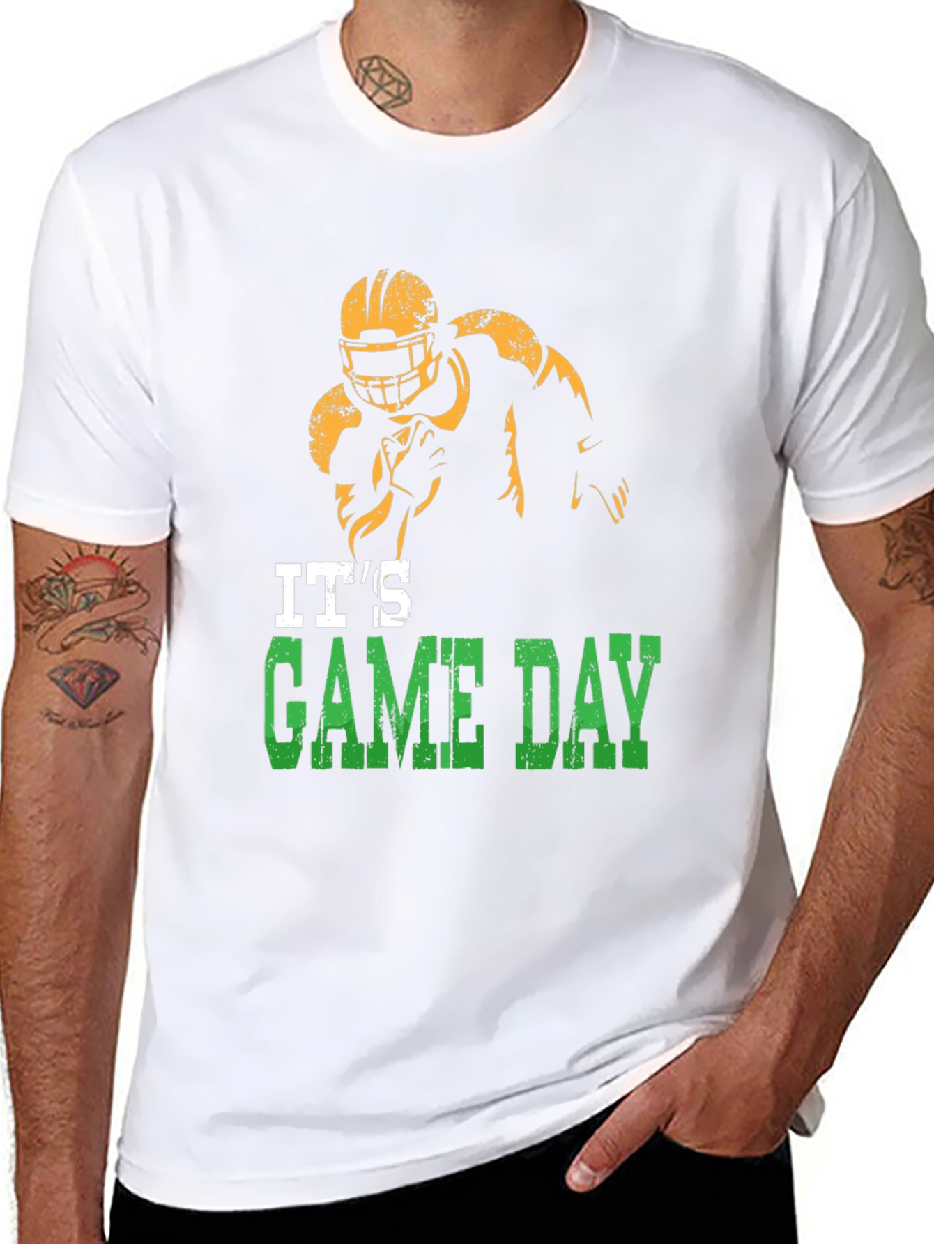 Black It's Game Day Football Graphic Tee view 8