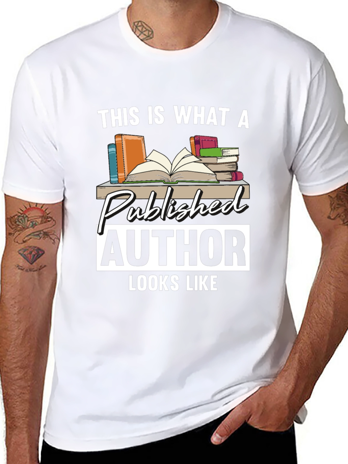 Black Published Author T-Shirt: Literary Gift for Writers view 8