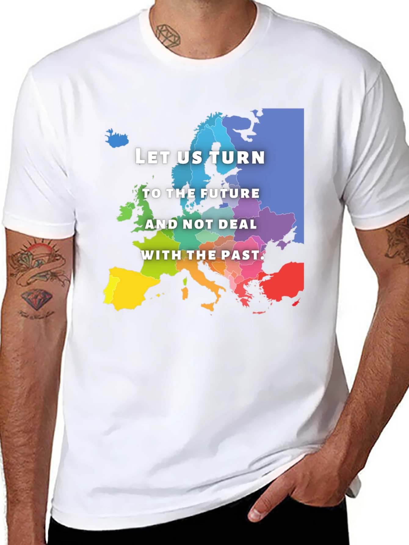 Black Europe Future Black T-Shirt view 8