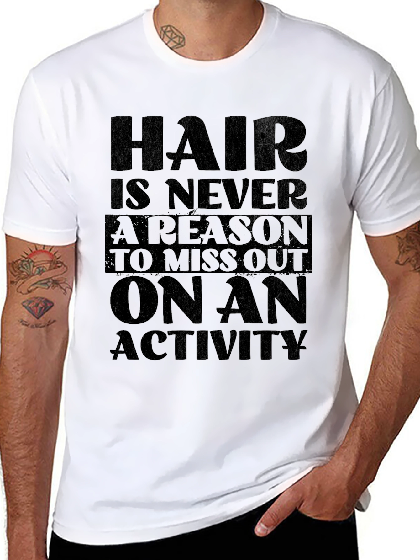 Black Hair Is Never A Reason T-Shirt view 8