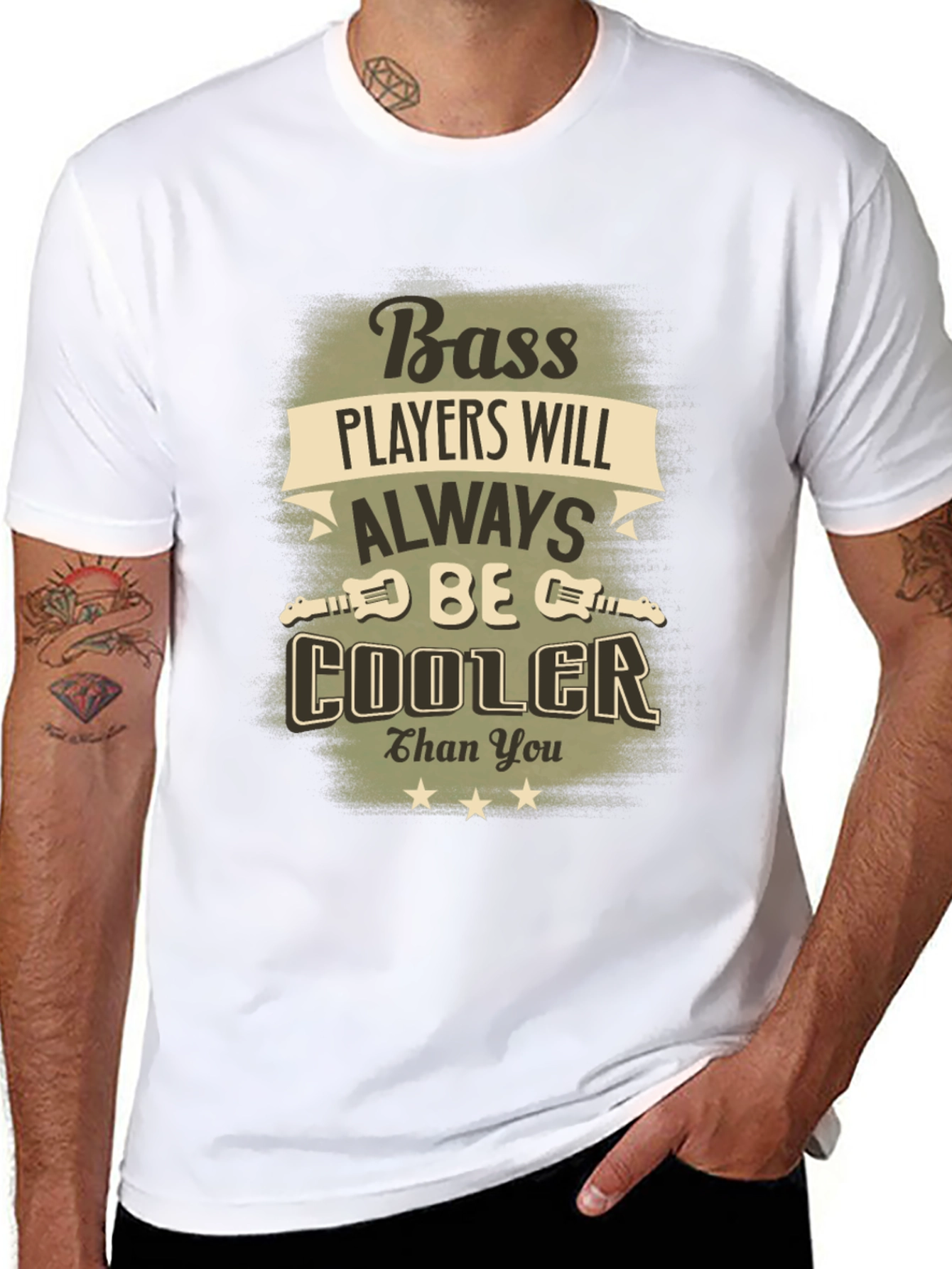Black Bass Players Will Always Be Cooler T-Shirt view 8