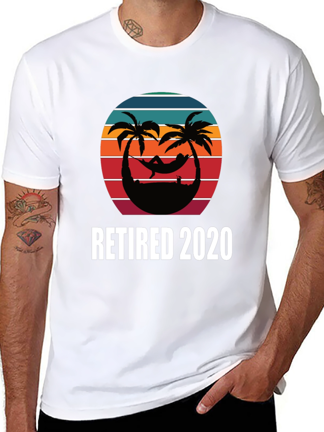 Retired 2020 Palm Tree Hammock Graphic Tee - 8