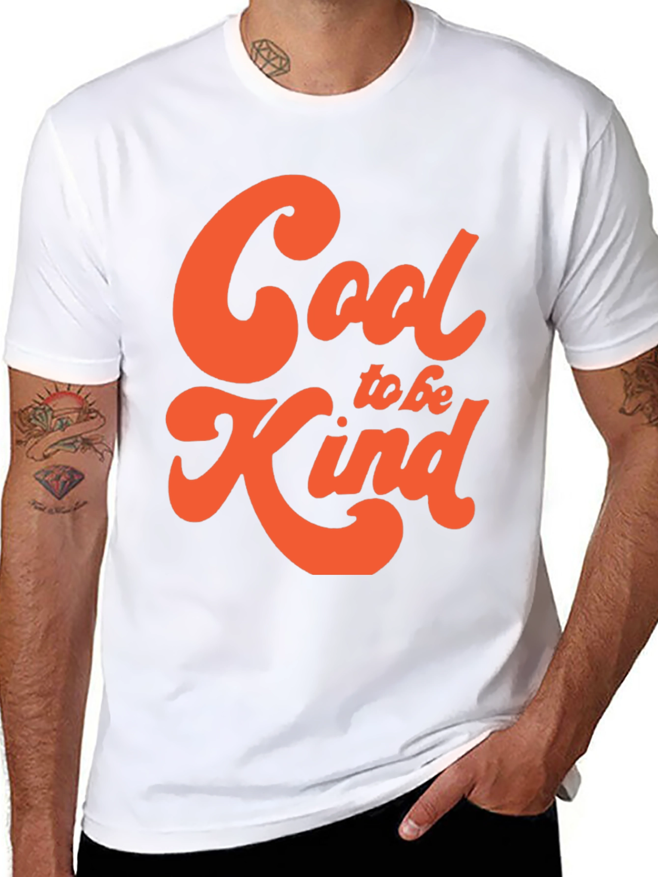 Black Cool to be Kind Graphic Tee - Black view 8