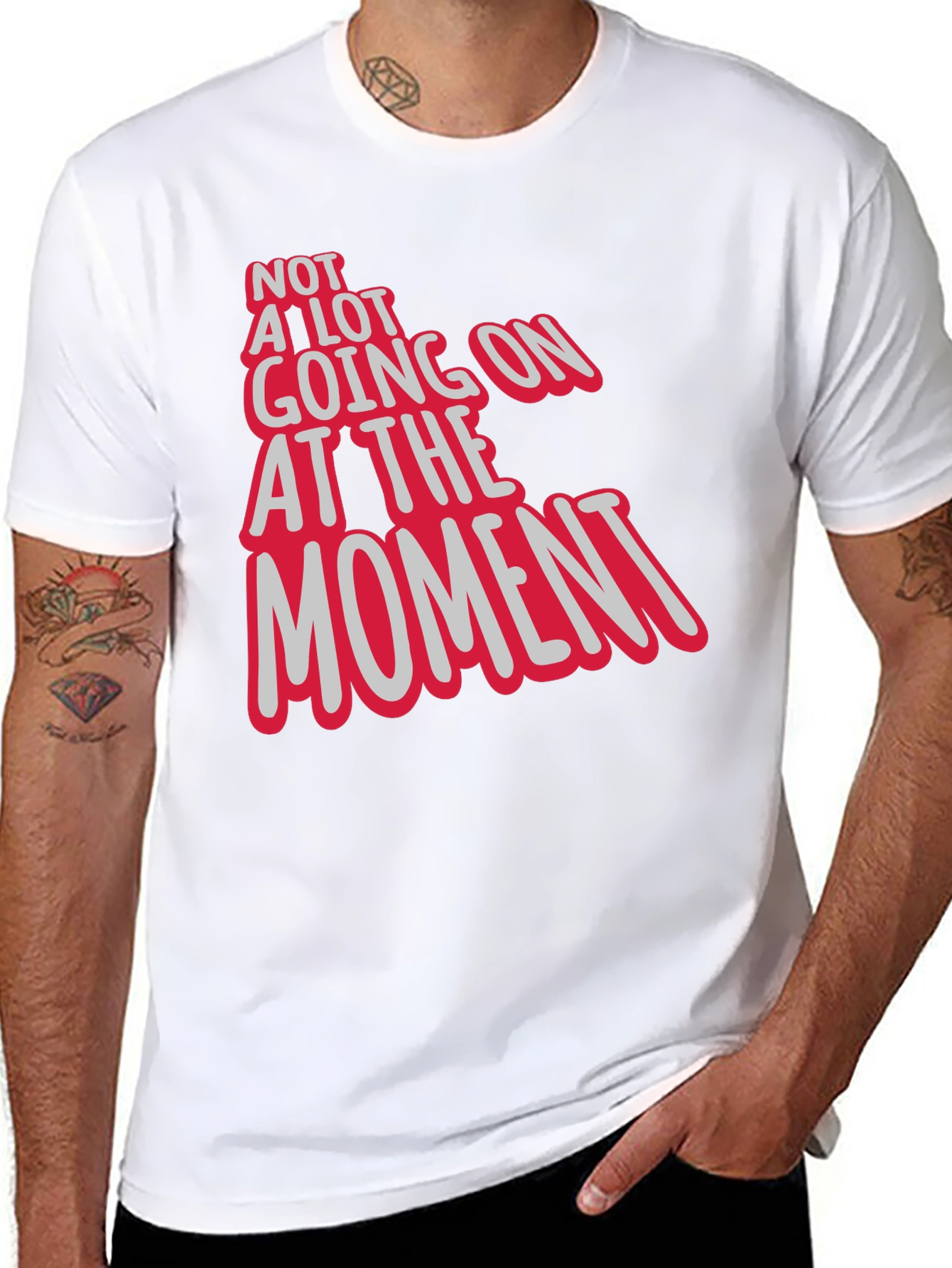 Black Not a Lot Going On At The Moment Tee view 8