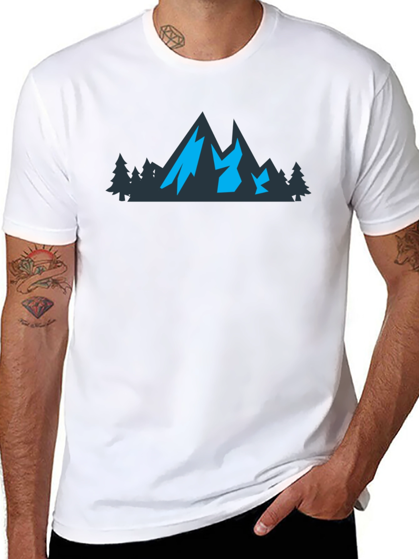 Black Mountain Graphic Black T-Shirt view 8