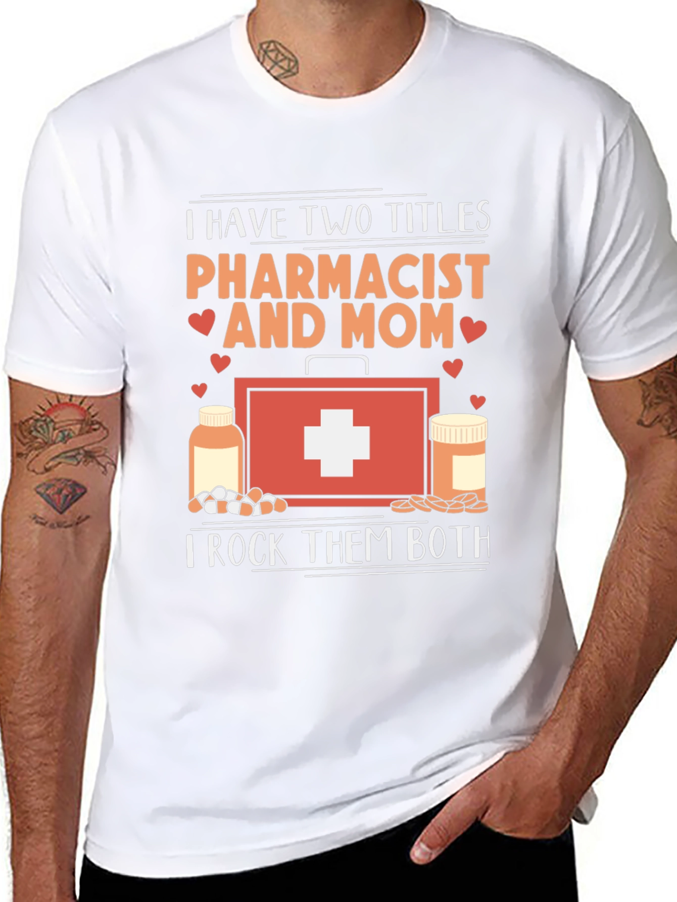 Black Pharmacist Mom T-Shirt - Two Titles, Rocks Them Both! view 8