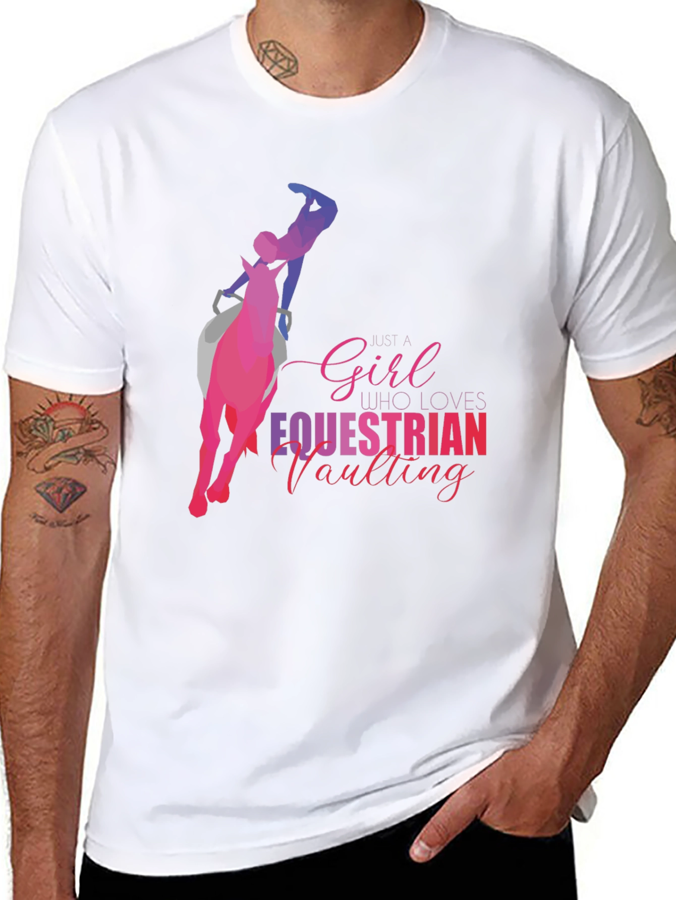 Equestrian Vaulting Graphic T-Shirt - 8