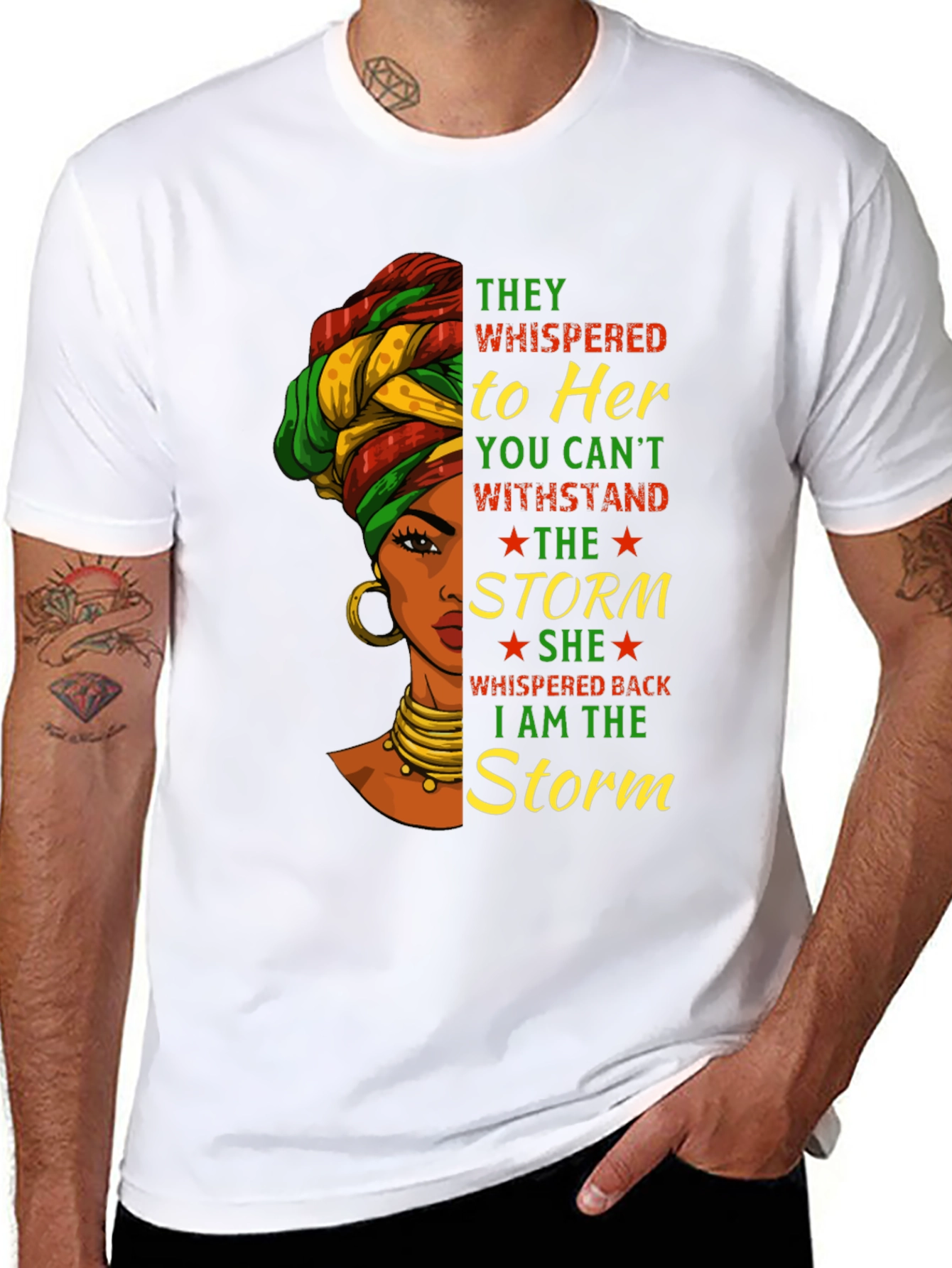 Black I am the Storm Graphic T-Shirt view 8