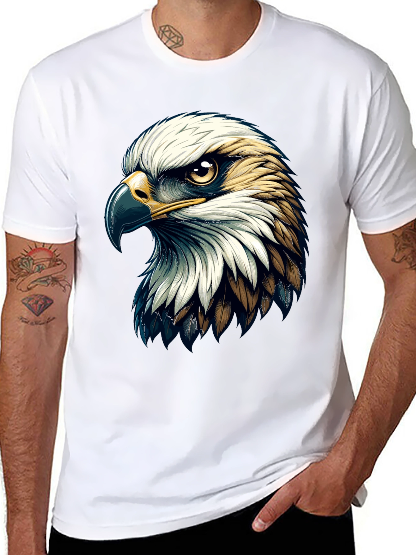 Black Eagle Graphic T-Shirt - Bold Statement Tee view 8