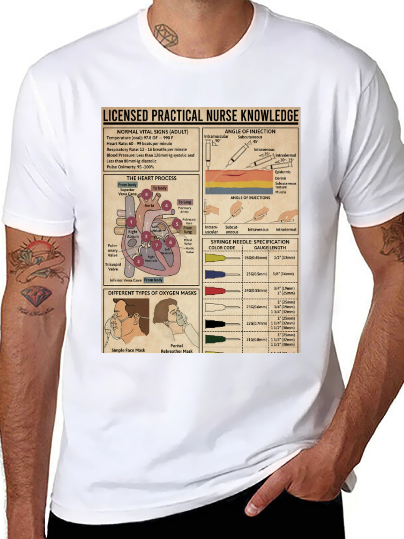 Black Nurse Knowledge Graphic T-Shirt view 8