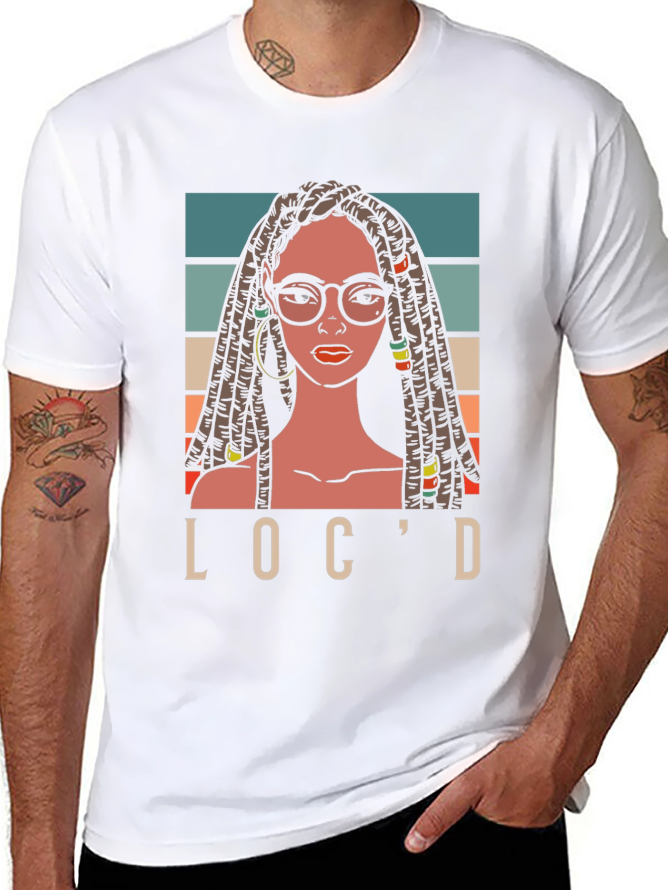 Black Loc'd T-Shirt: Stylish Graphic Tee view 8