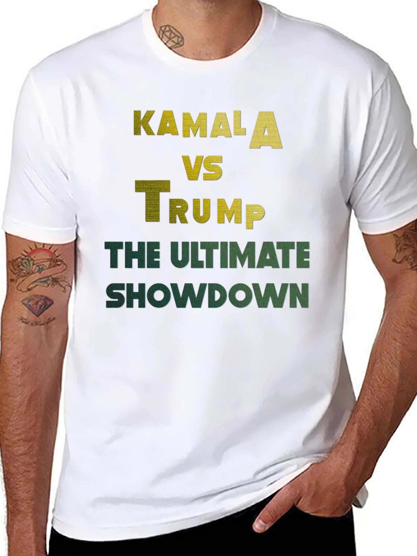 Black Kamala vs Trump T-Shirt: The Ultimate Showdown Tee view 8