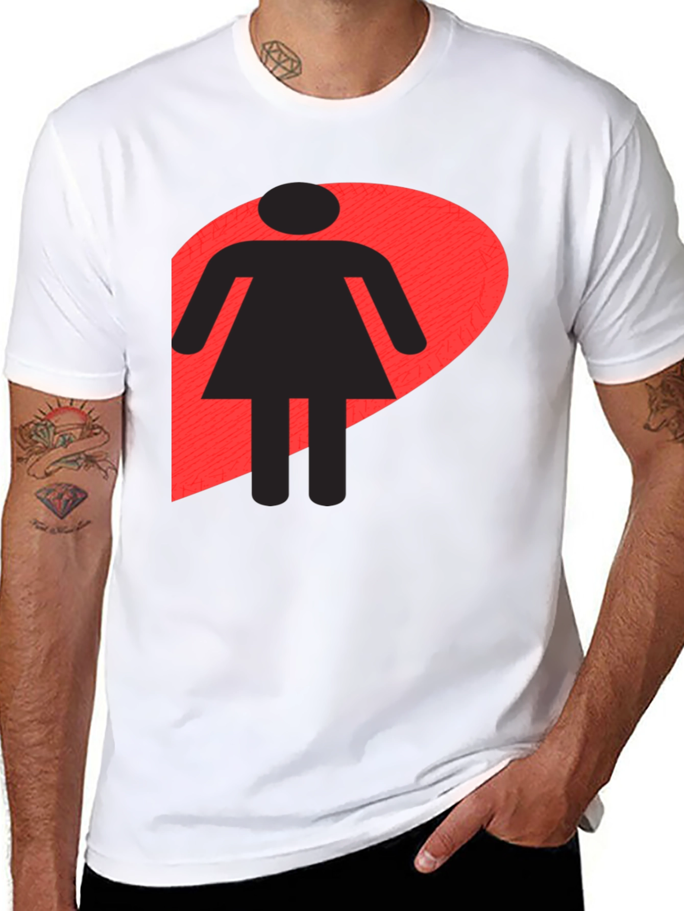 Black Girl Logo Black T-Shirt - Unisex Style view 8