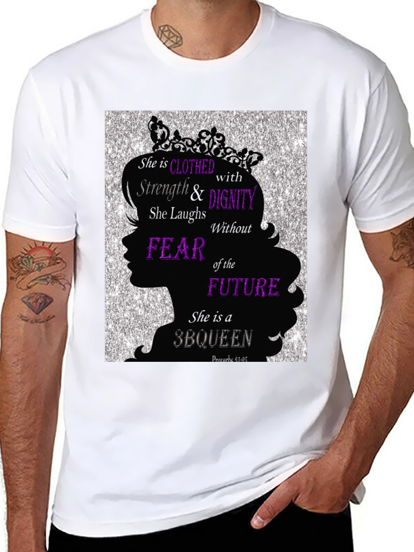 Black Empowered Woman T-Shirt: Strength & Dignity view 8