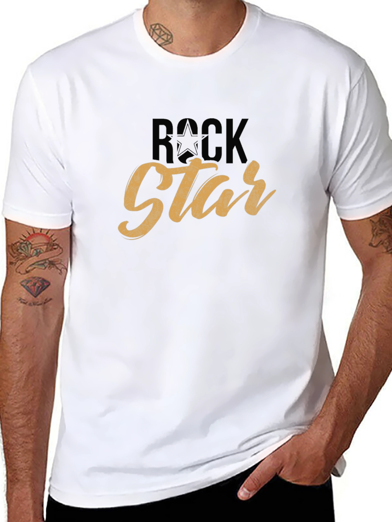 Black Rock Star Graphic T-Shirt view 8