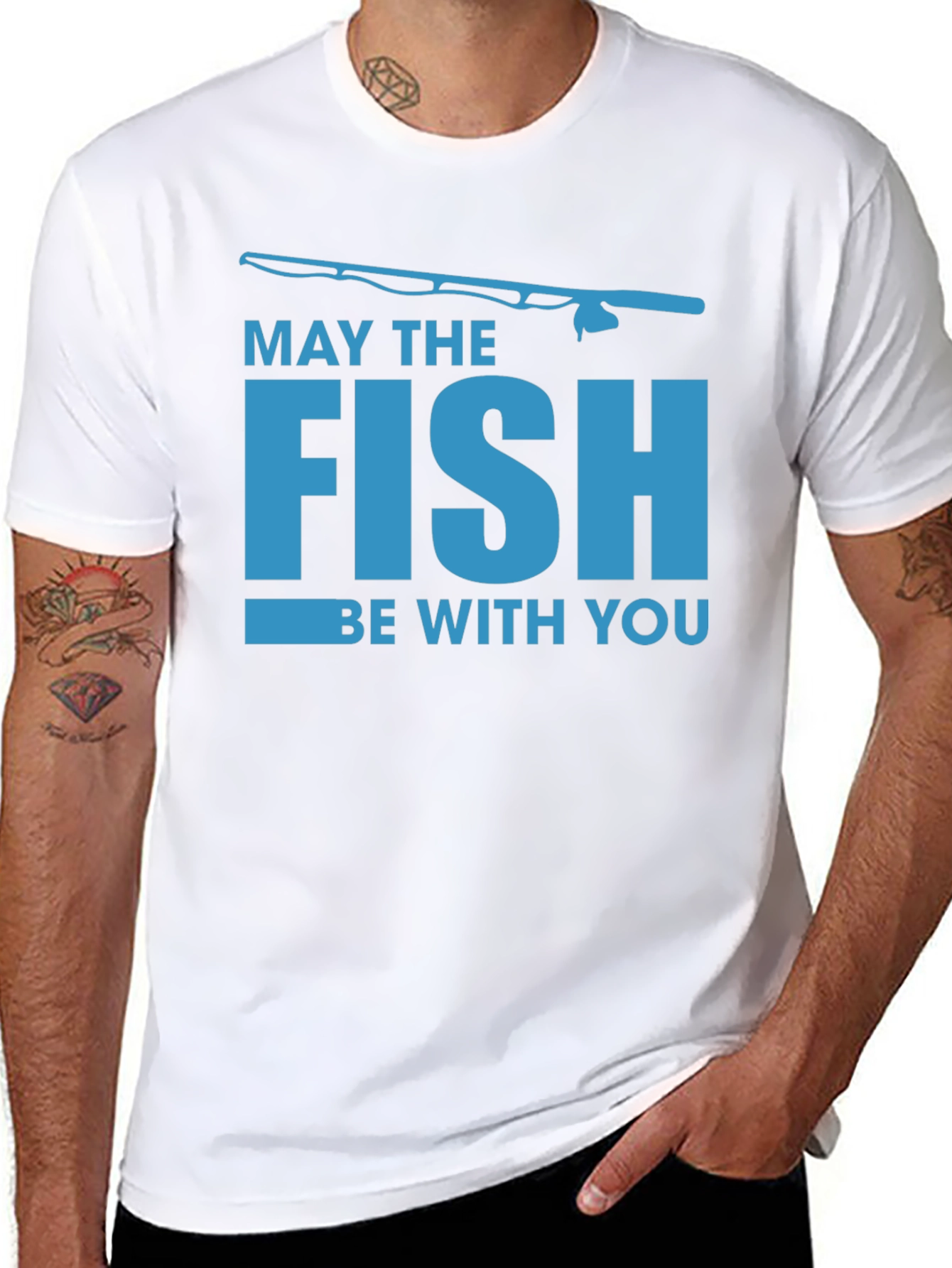 Black May The Fish Be With You Black T-Shirt view 8