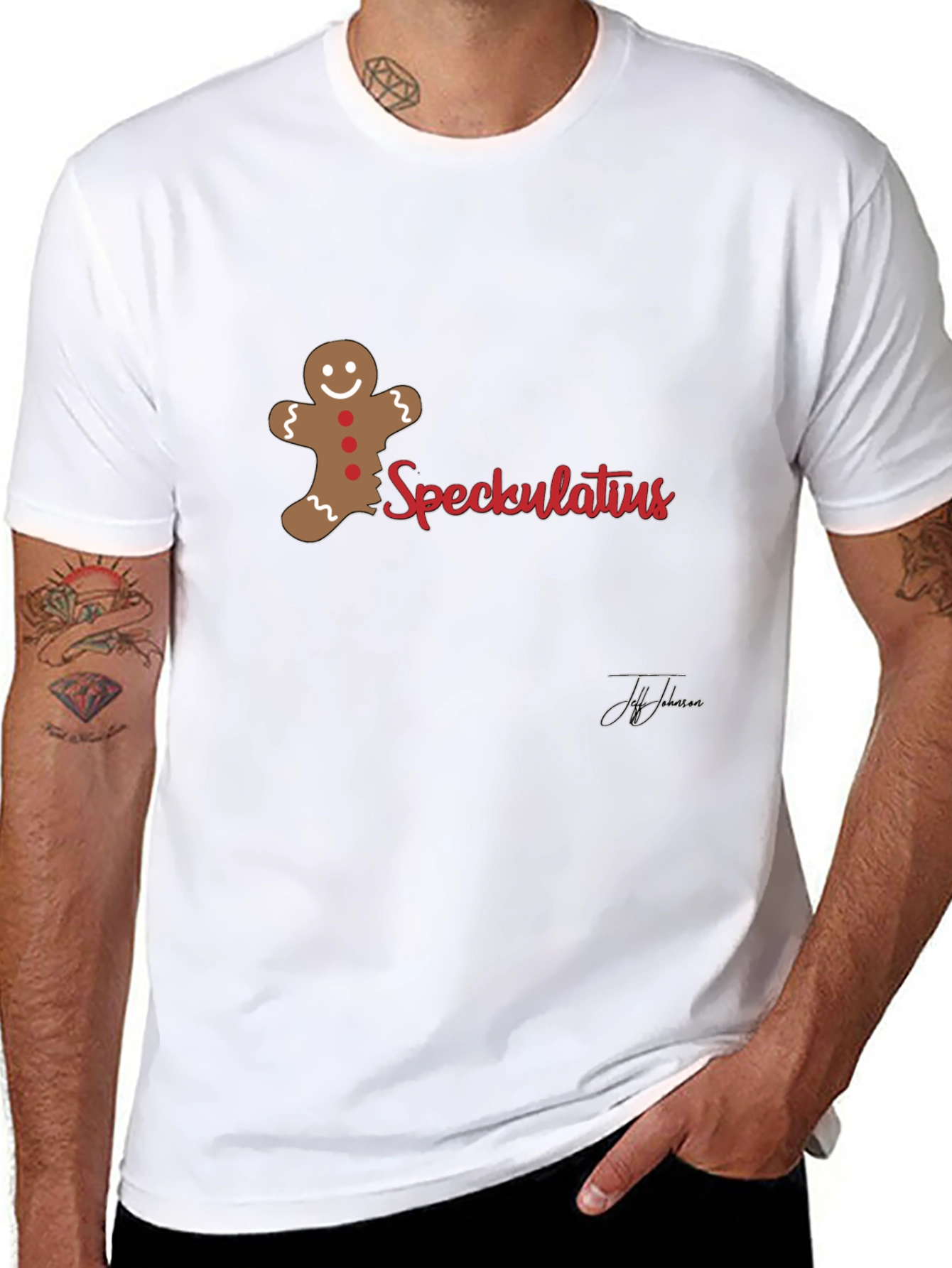 Spekulatius Gingerbread Men Black T-Shirt - 8