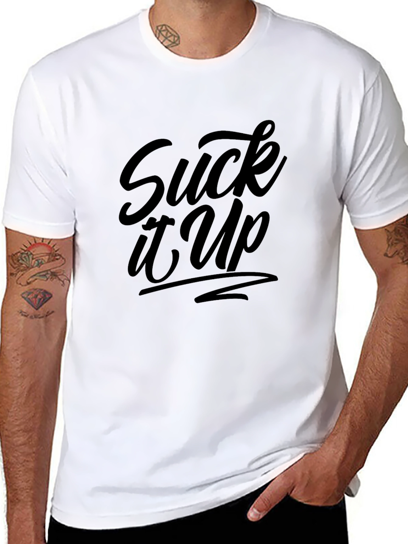 Black Suck It Up Black T-Shirt view 8