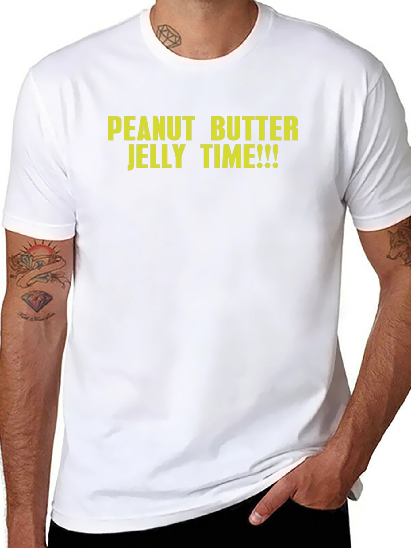 Black Peanut Butter Jelly Time Graphic Tee view 8
